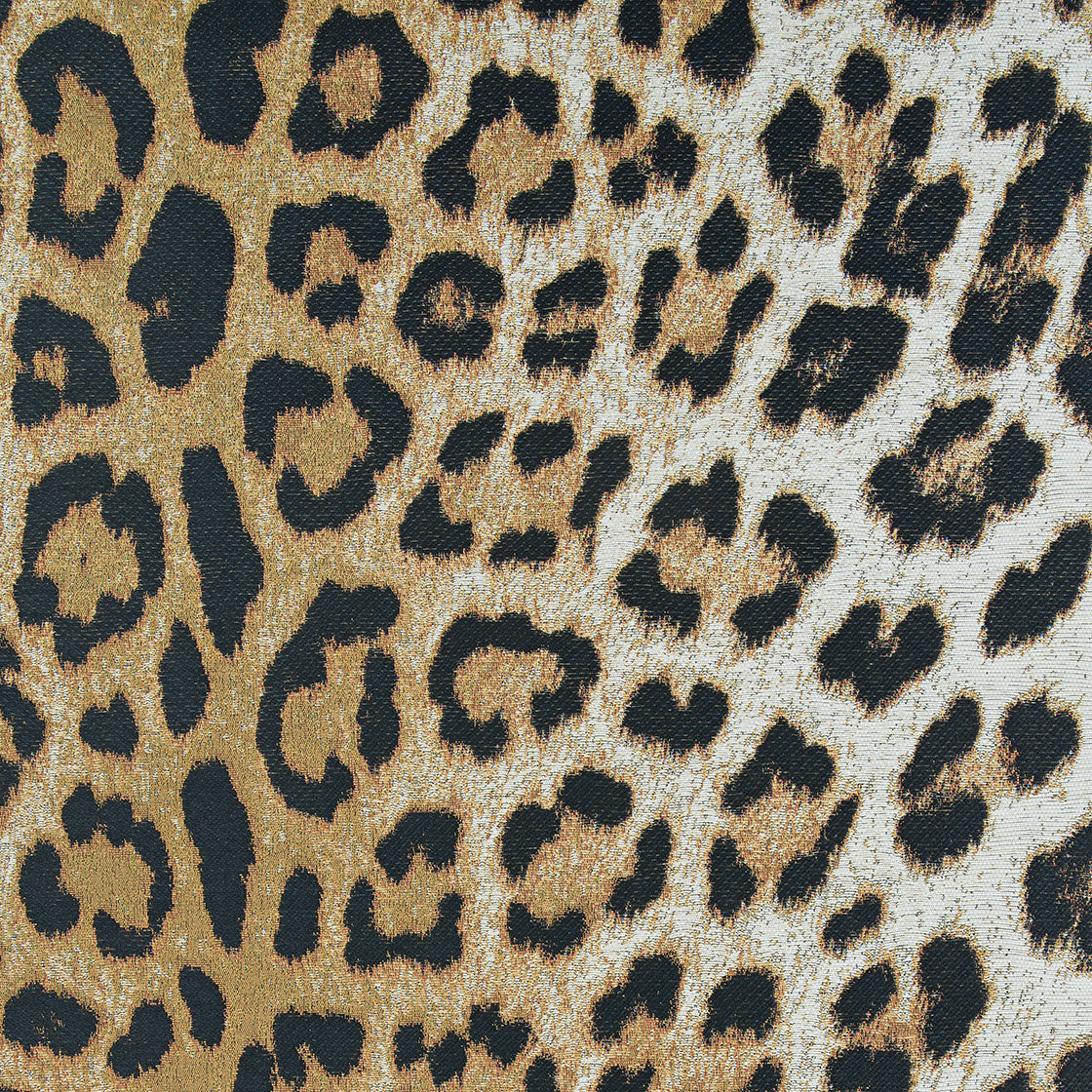 Couristan Dolce Amur Leopard 5750-0003 Gold Area Rug