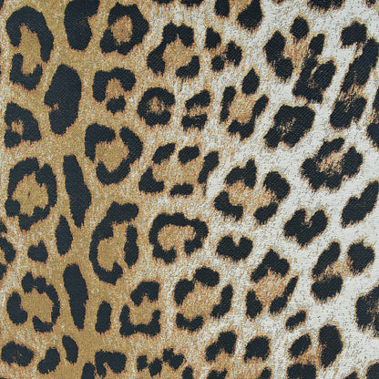 Couristan Dolce Amur Leopard 5750-0003 Gold Area Rug