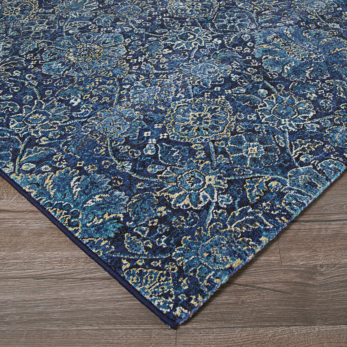 Couristan Easton Winslet 6335-3151 Sapphire Area Rug