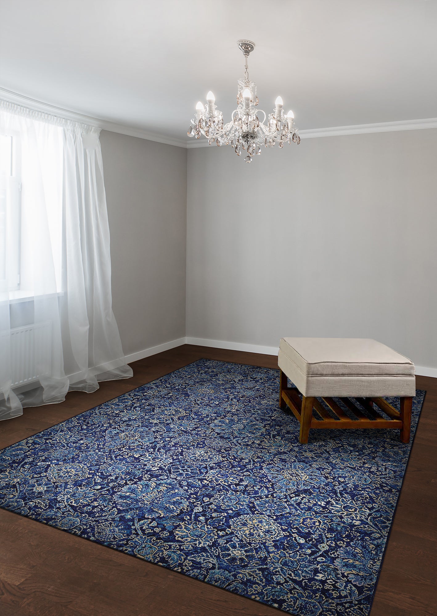 Couristan Easton Winslet 6335-3151 Sapphire Area Rug