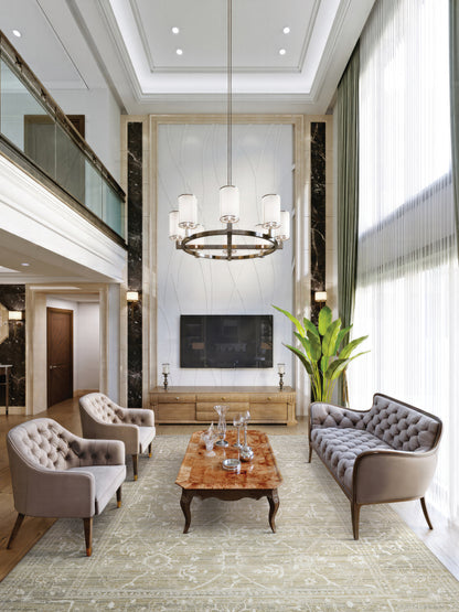 Couristan Everest Persian Arabesque 6340-7565 Bone Area Rug