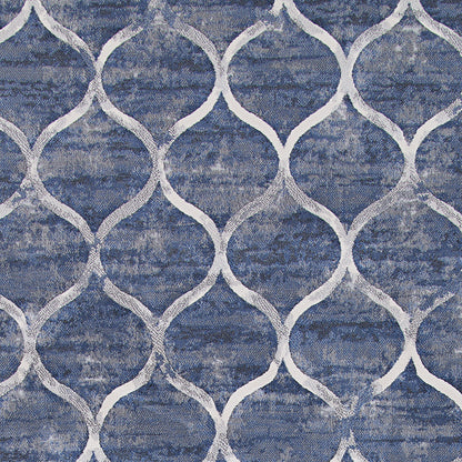 Couristan Easton Ogee 6345-5676 Dusk-Blue Area Rug