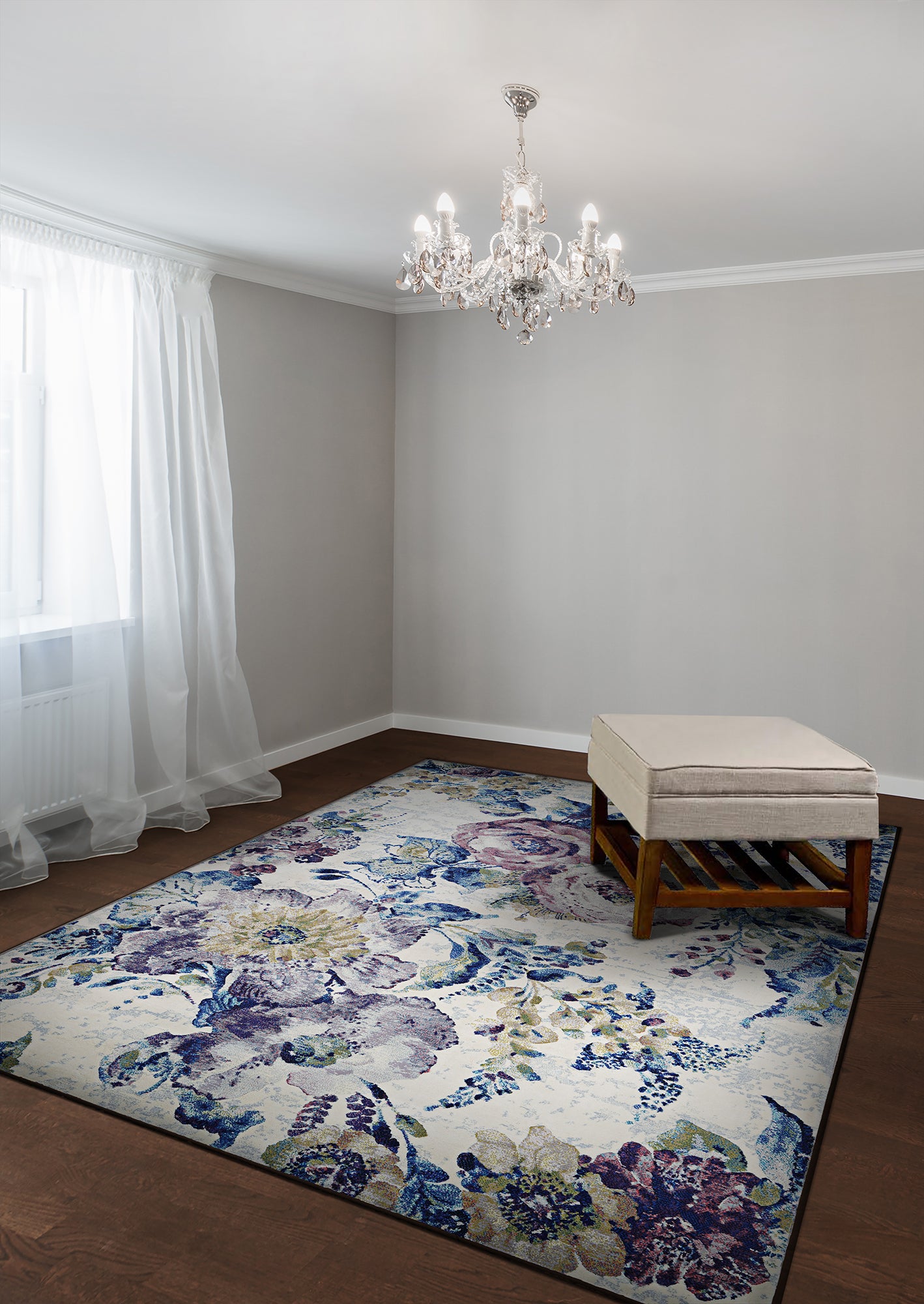 Couristan Easton Floral Chic 6349-6191 Multicolor Area Rug