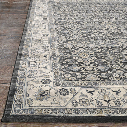 Couristan Everest Malayer 6375-1001 Black Area Rug