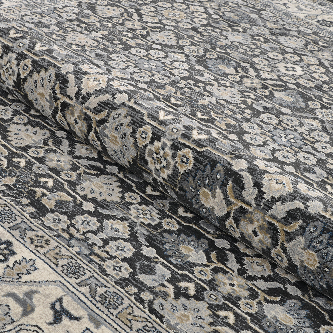 Couristan Everest Malayer 6375-1001 Black Area Rug