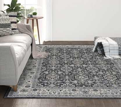 Couristan Everest Malayer 6375-1001 Black Area Rug