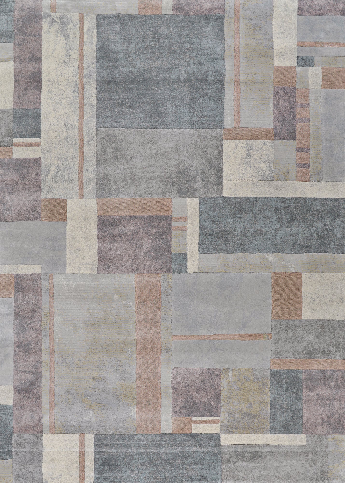 Couristan Easton Gambit Blocks 6376-4374 Multicolor Area Rug