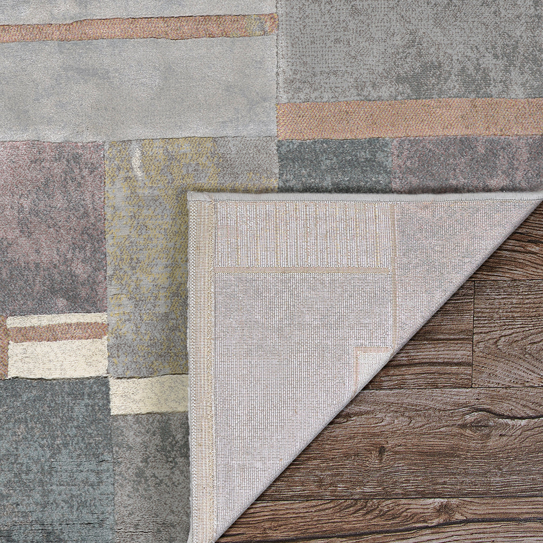 Couristan Easton Gambit Blocks 6376-4374 Multicolor Area Rug
