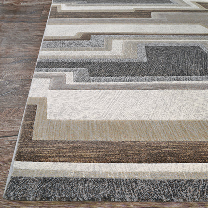 Couristan Easton Radiate 6390-4848 Earthtones Area Rug