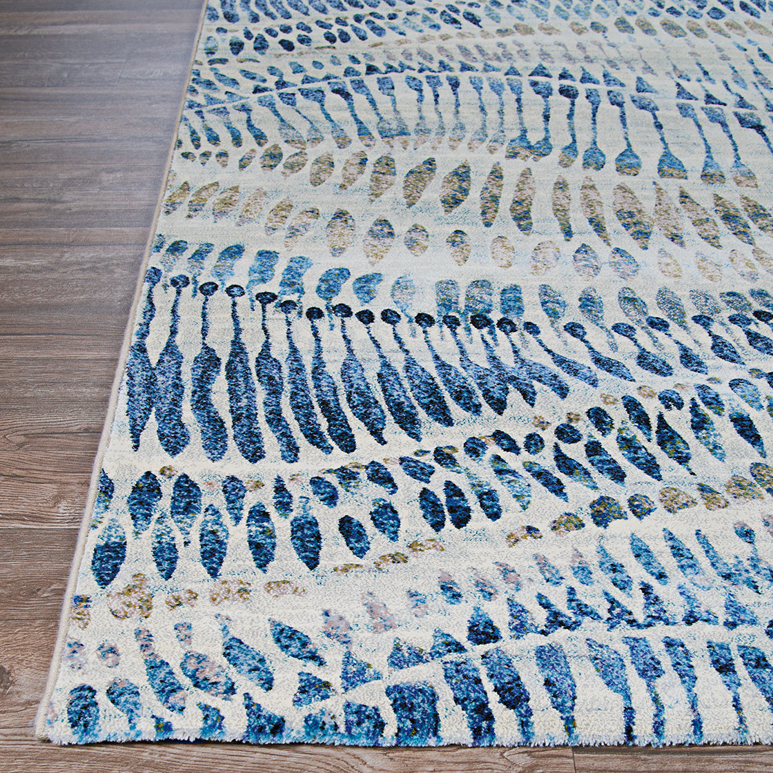 Couristan Easton Charles 6842-6151 Blue Area Rug