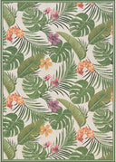 Couristan Dolce Flowering Fern 7460-0007 Ivory Area Rug