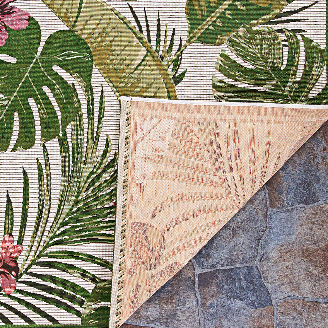 Couristan Dolce Flowering Fern 7460-0007 Ivory Area Rug