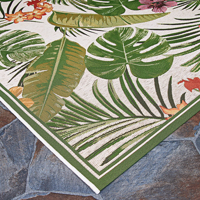 Couristan Dolce Flowering Fern 7460-0007 Ivory Area Rug