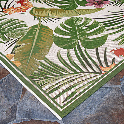 Couristan Dolce Flowering Fern 7460-0007 Ivory Area Rug