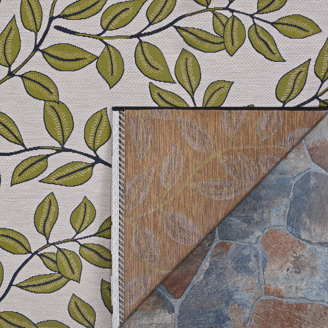 Couristan Dolce Summer Ivy 7512-0045 Olive Area Rug