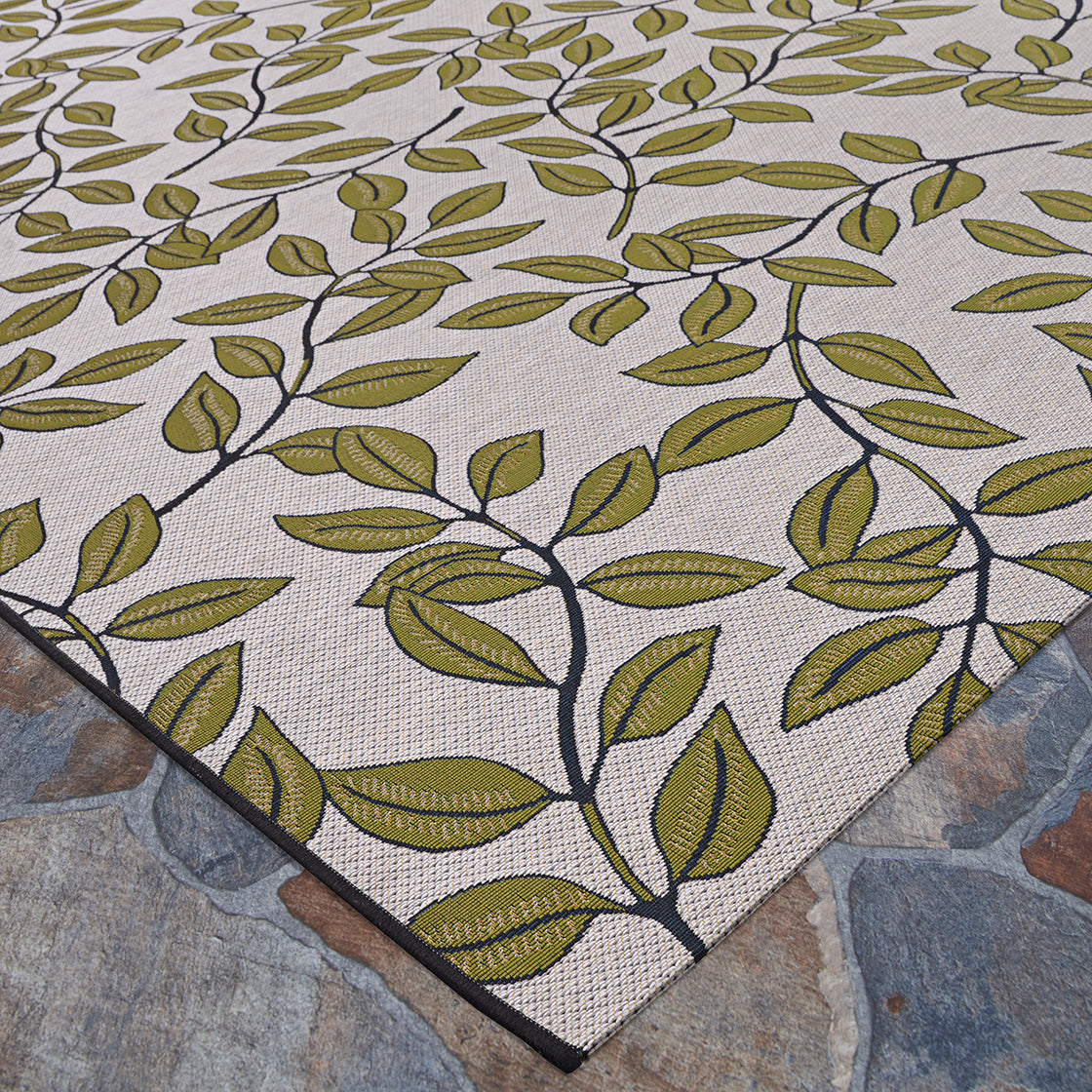 Couristan Dolce Summer Ivy 7512-0045 Olive Area Rug