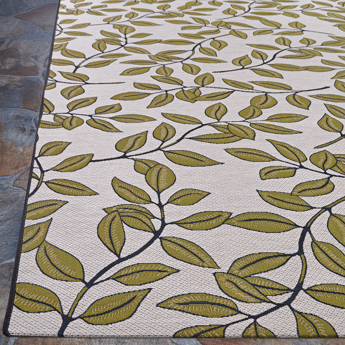 Couristan Dolce Summer Ivy 7512-0045 Olive Area Rug