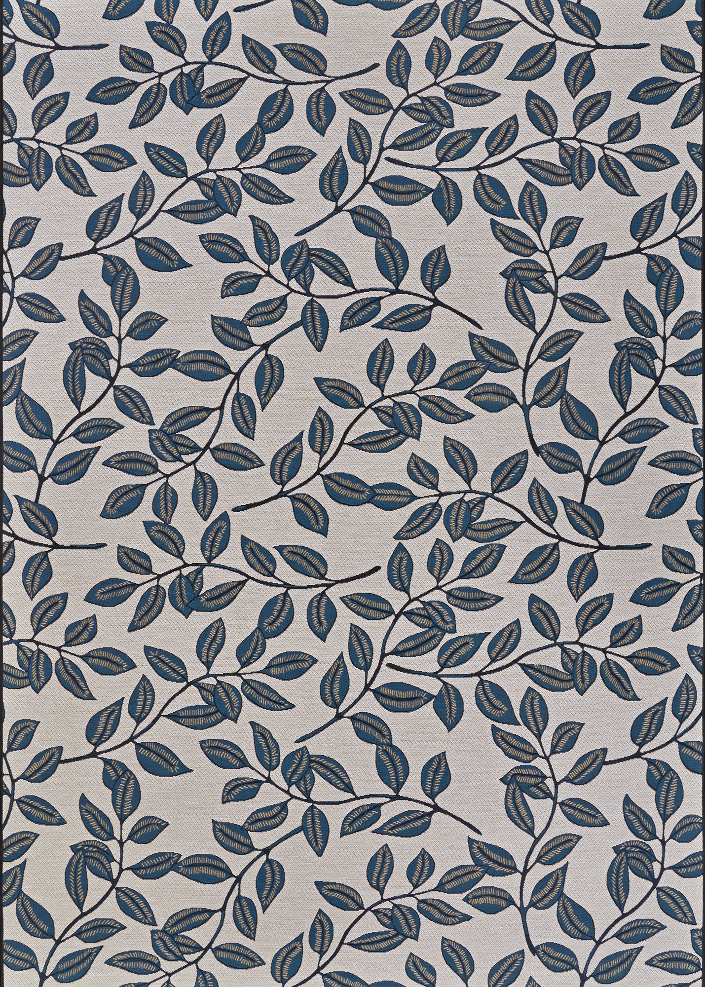 Couristan Dolce Summer Ivy 7512-0845 Slate Blue Area Rug