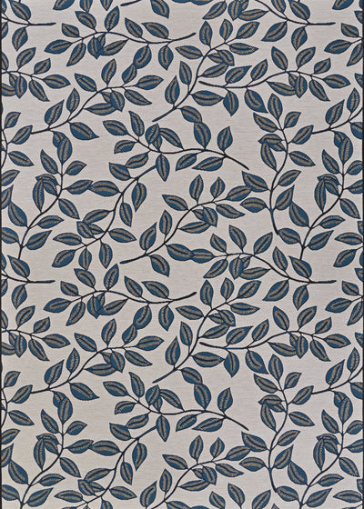 Couristan Dolce Summer Ivy 7512-0845 Slate Blue Area Rug