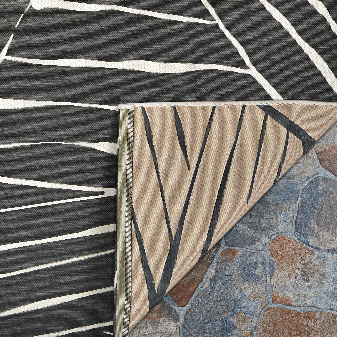 Couristan Dolce Parquet 7515-2102 Charcoal Area Rug