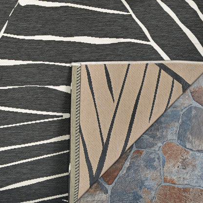 Couristan Dolce Parquet 7515-2102 Charcoal Area Rug