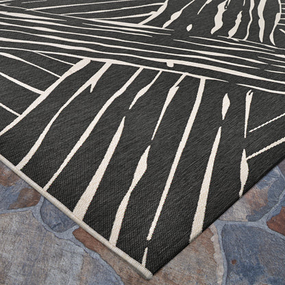Couristan Dolce Parquet 7515-2102 Charcoal Area Rug