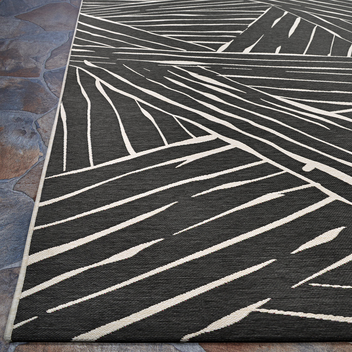 Couristan Dolce Parquet 7515-2102 Charcoal Area Rug