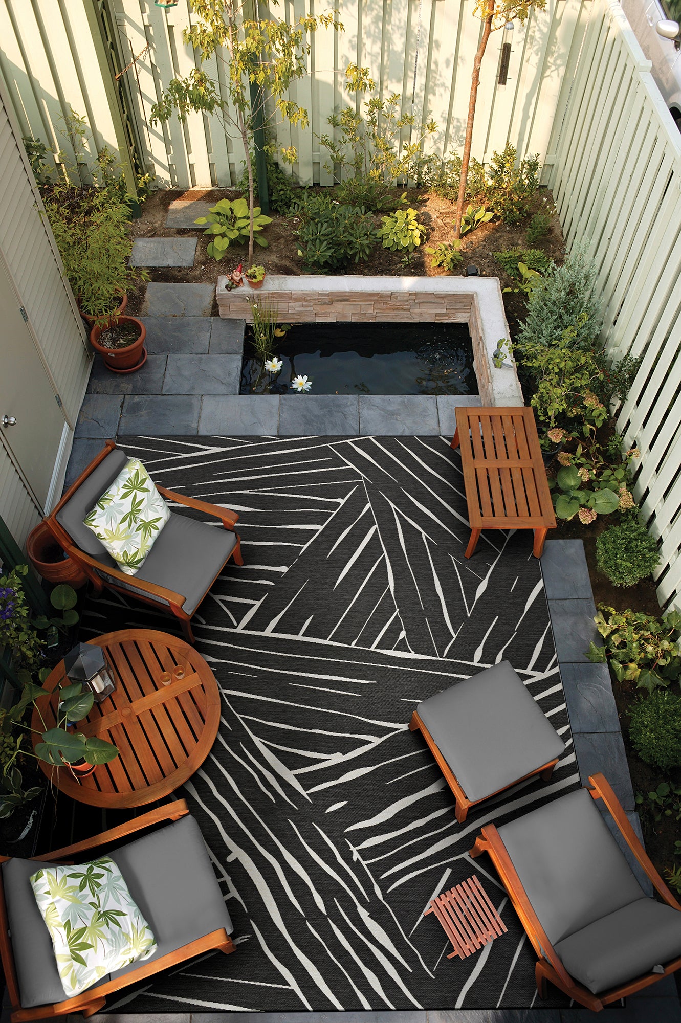 Couristan Dolce Parquet 7515-2102 Charcoal Area Rug