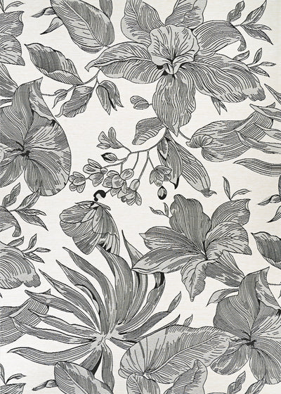 Couristan Dolce Flora 7517-0001 Snow Area Rug