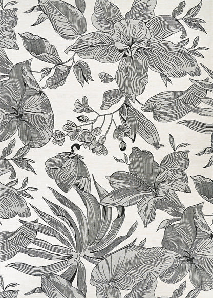 Couristan Dolce Flora 7517-0001 Snow Area Rug