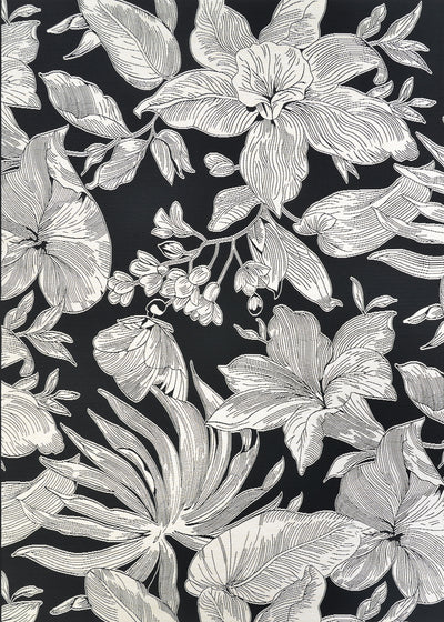 Couristan Dolce Flora 7517-2102 Nero Area Rug