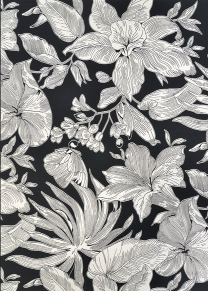 Couristan Dolce Flora 7517-2102 Nero Area Rug