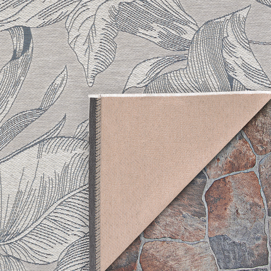 Couristan Dolce Flora 7517-5001 Argento Area Rug