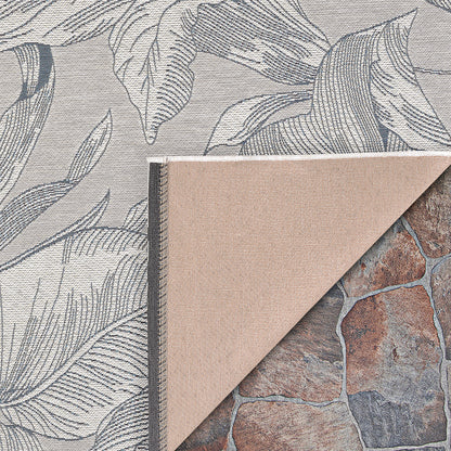 Couristan Dolce Flora 7517-5001 Argento Area Rug