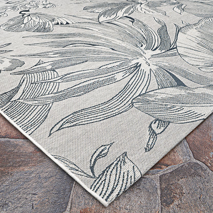 Couristan Dolce Flora 7517-5001 Argento Area Rug