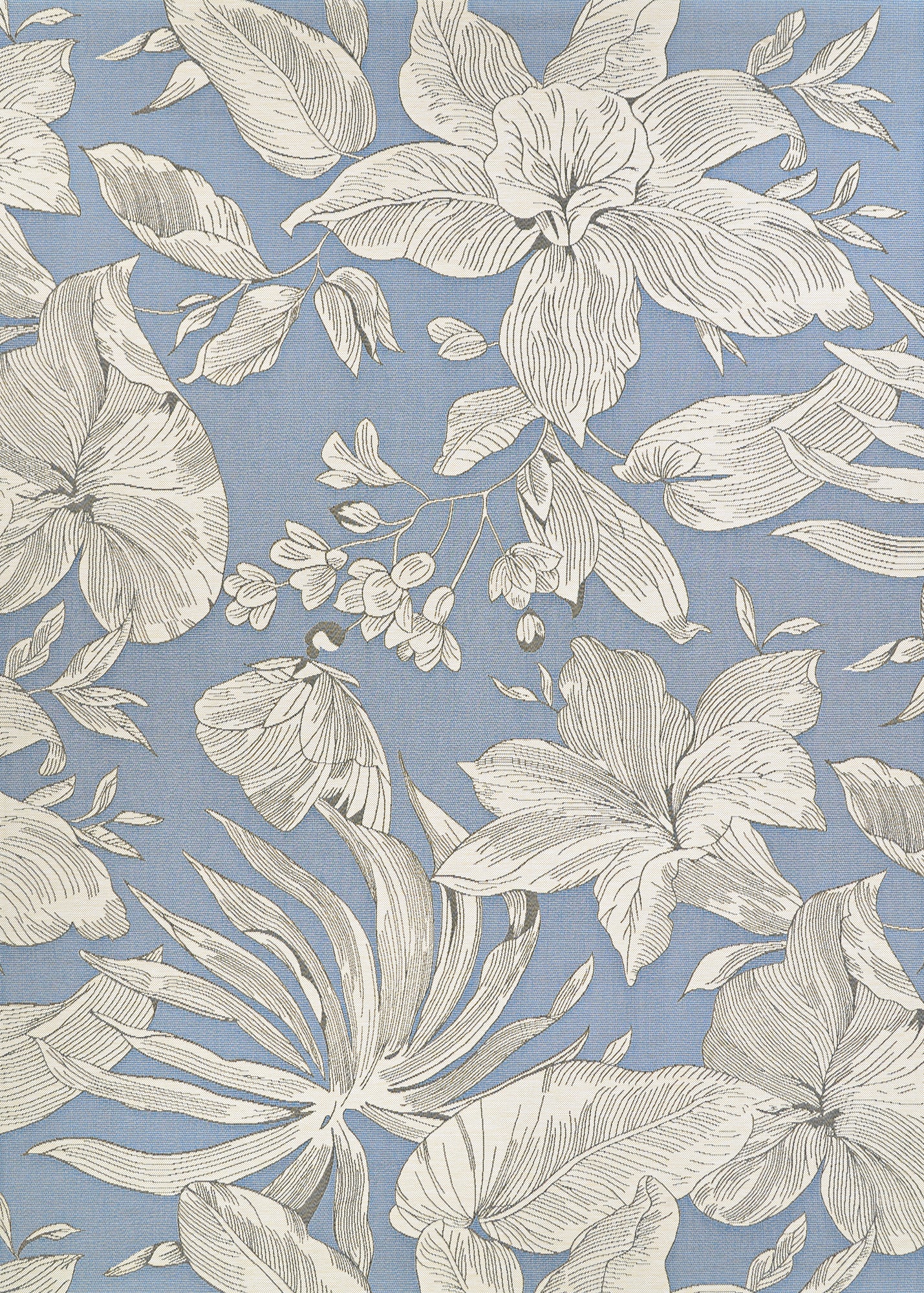 Couristan Dolce Flora 7517-5202 ice Area Rug