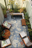 Couristan Dolce Flora 7517-5202 ice Area Rug