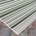 Couristan Dolce Striped 7518-3303 Grass Area Rug