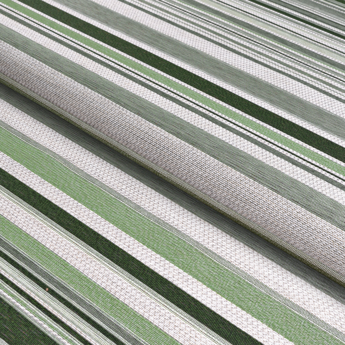 Couristan Dolce Striped 7518-3303 Grass Area Rug