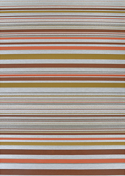 Couristan Dolce Striped 7518-4404 Sunset Area Rug