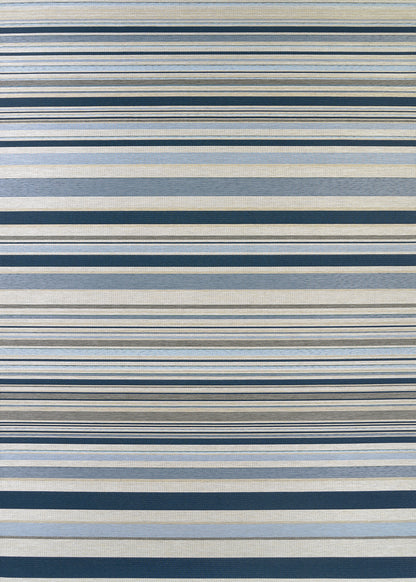 Couristan Dolce Striped 7518-5505 Nautical Area Rug