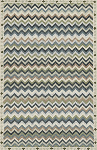 Erin Gates Abbot ABB-1 Blue Hand Tufted Area Rug by Momeni