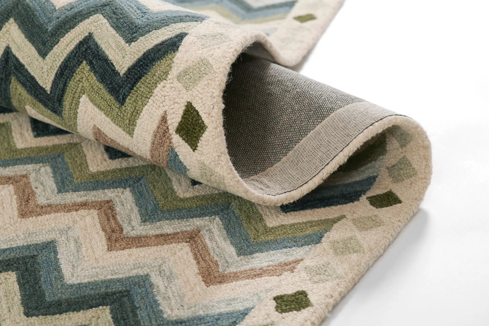 Erin Gates Abbot ABB-1 Blue Hand Tufted Area Rug by Momeni