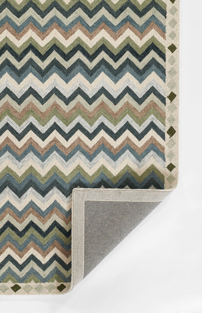 Erin Gates Abbot ABB-1 Blue Hand Tufted Area Rug by Momeni