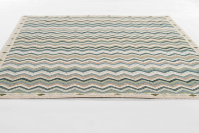 Erin Gates Abbot ABB-1 Blue Hand Tufted Area Rug by Momeni