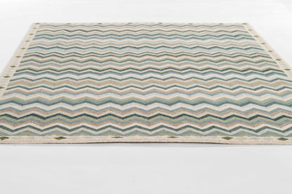 Erin Gates Abbot ABB-1 Blue Hand Tufted Area Rug by Momeni