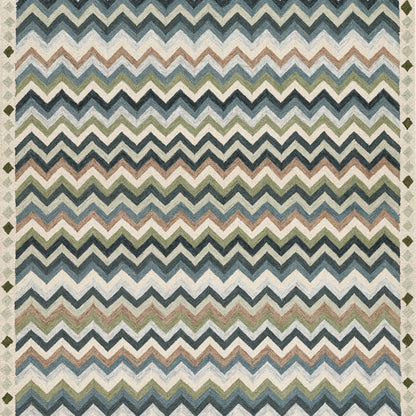 Erin Gates Abbot ABB-1 Blue Hand Tufted Area Rug by Momeni