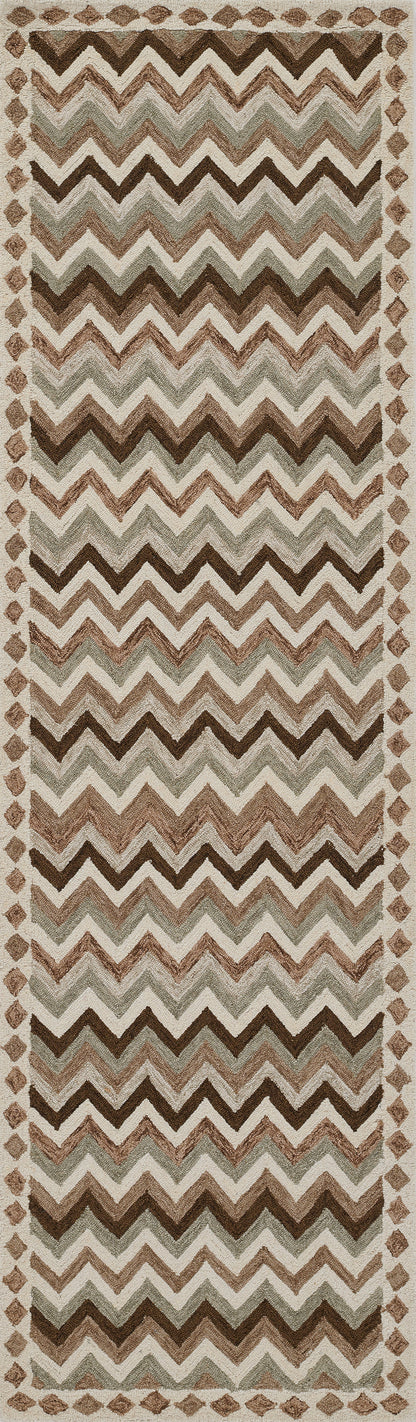 Erin Gates Abbot ABB-1 Neutral Hand Tufted Area Rug by Momeni
