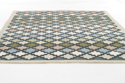 Erin Gates Abbot ABB-2 Blue Hand Tufted Area Rug by Momeni