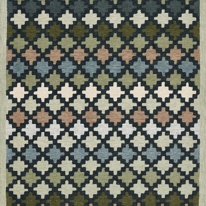 Erin Gates Abbot ABB-2 Blue Hand Tufted Area Rug by Momeni
